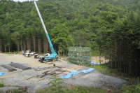 道東林道の工事道路