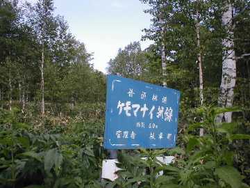 ケモマナイ越林道